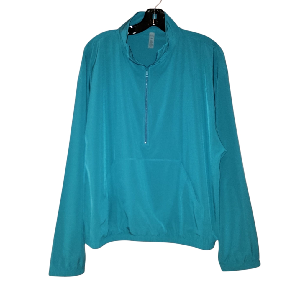 Beyond Yoga Teal Quarter-Zip Pullover / L